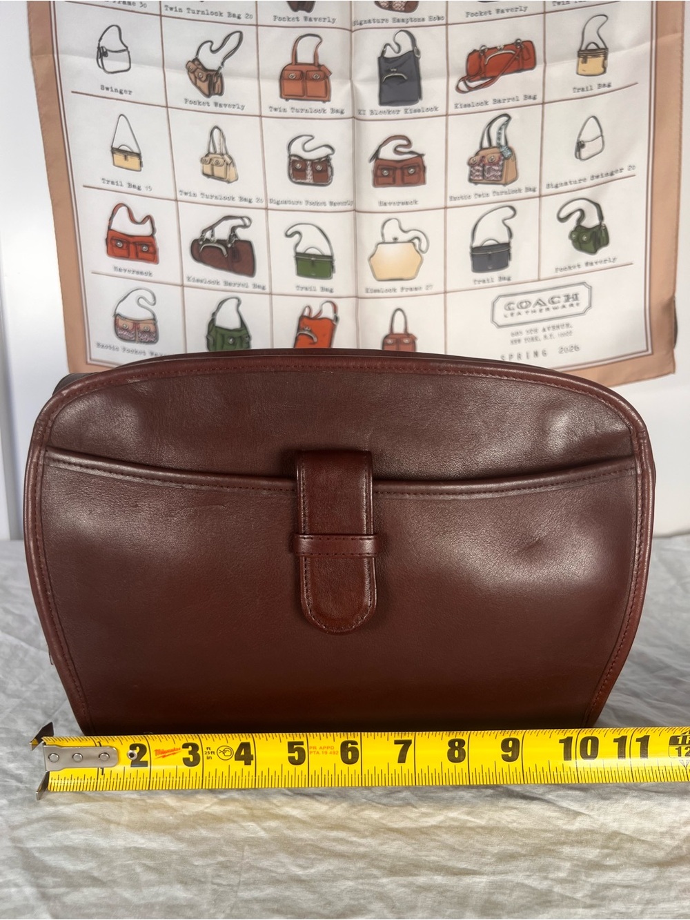 Vintage Coach Brighton Bag 9895 Mahogany Glove Tanned Leather - Picture 7 of 15